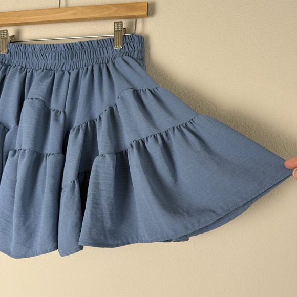 TALULAH Blue Mini Skirt - Picture 2 of 6